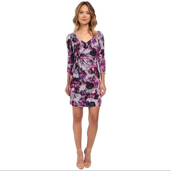 NYDJ Sylvia Dress in Berry Tweed. Size 2P. NWT. - Picture 1 of 16